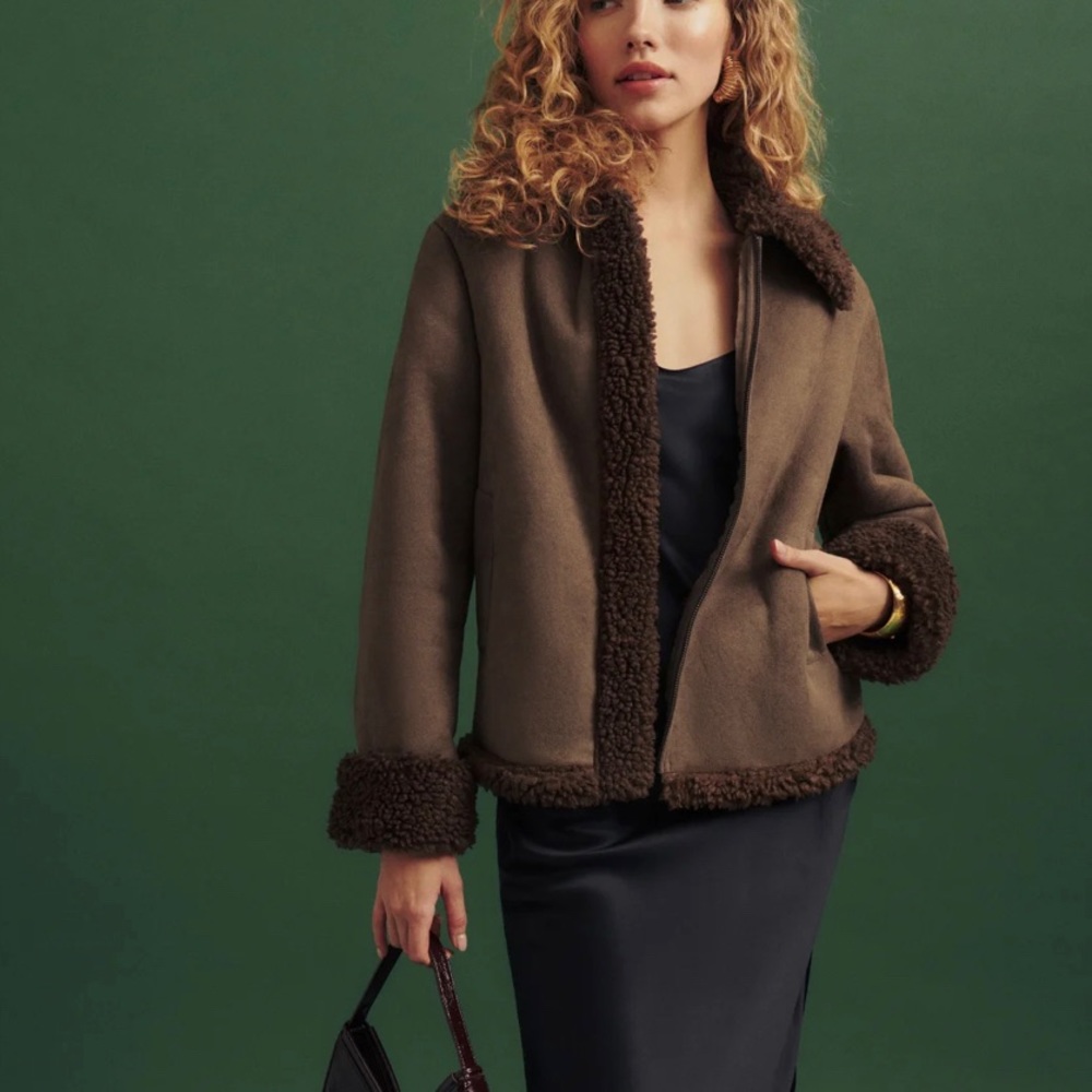 Faux fur jacket